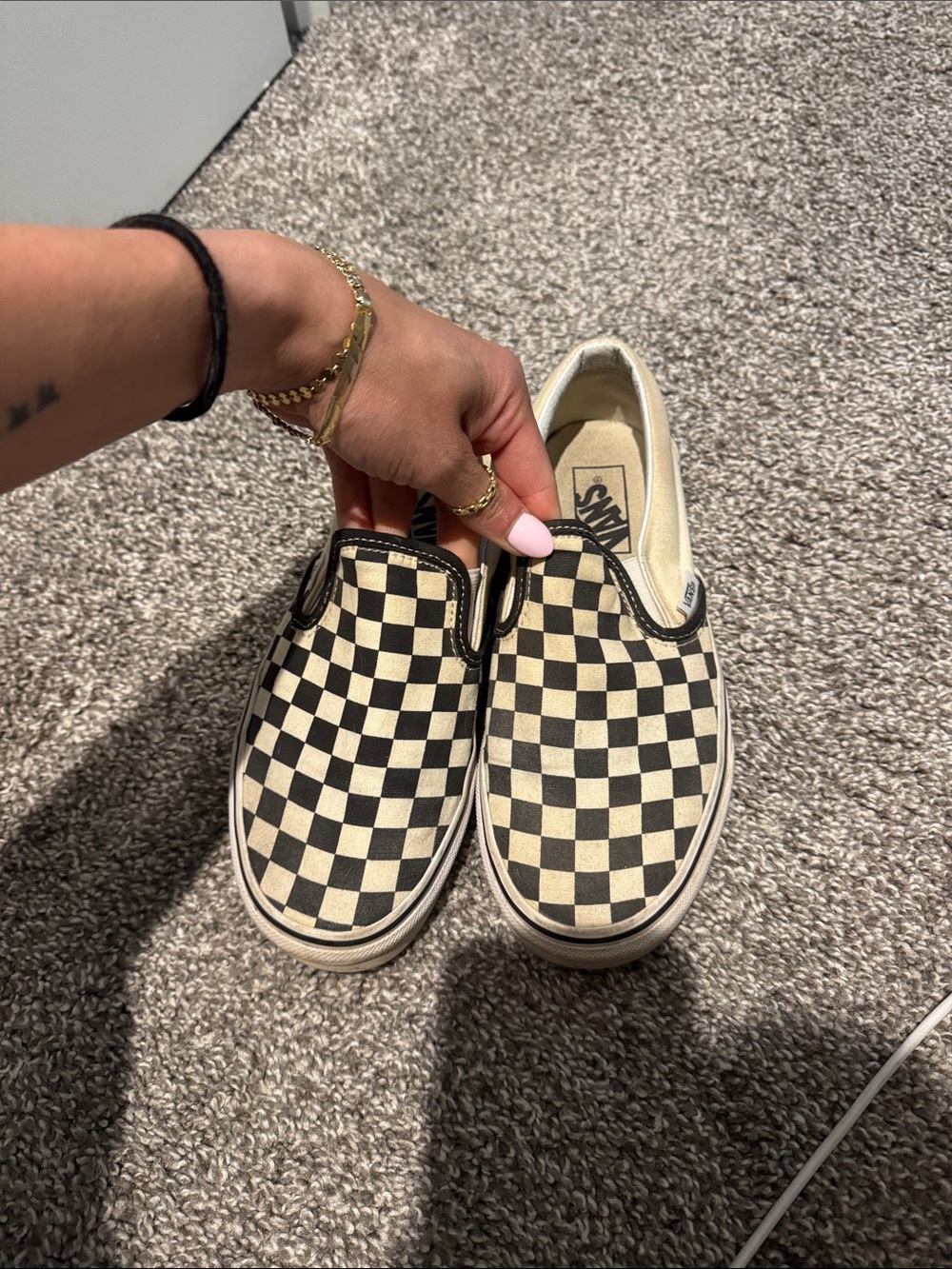 Women’s checkered vans